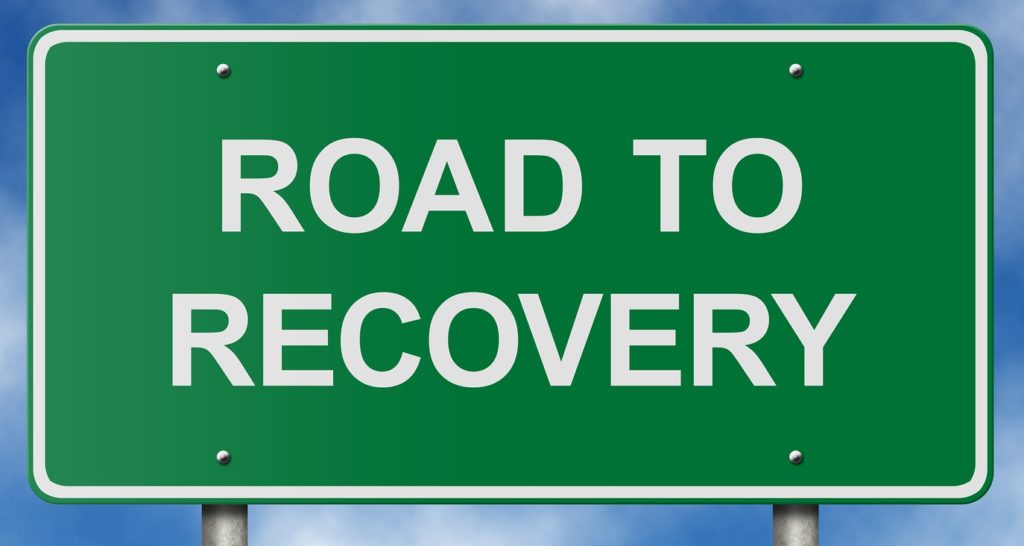 Road To Recovery Sign - Outpatient Treatment